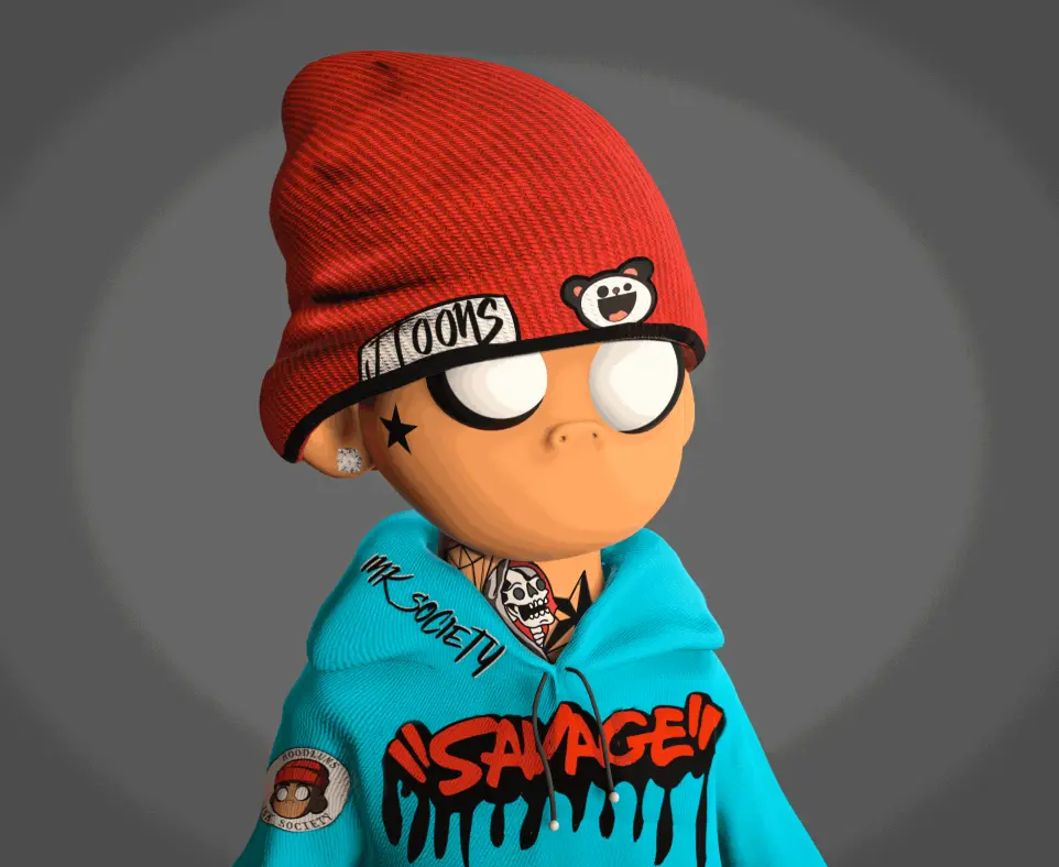 stylized character